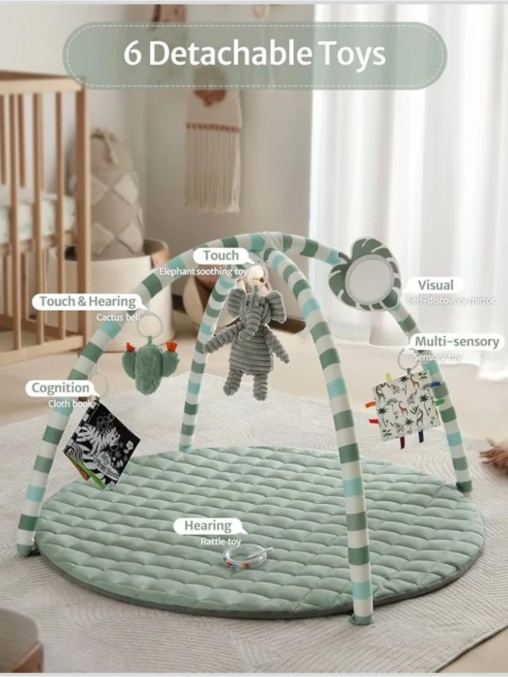 NWT - Blissful Diary - Baby play mat - Sage